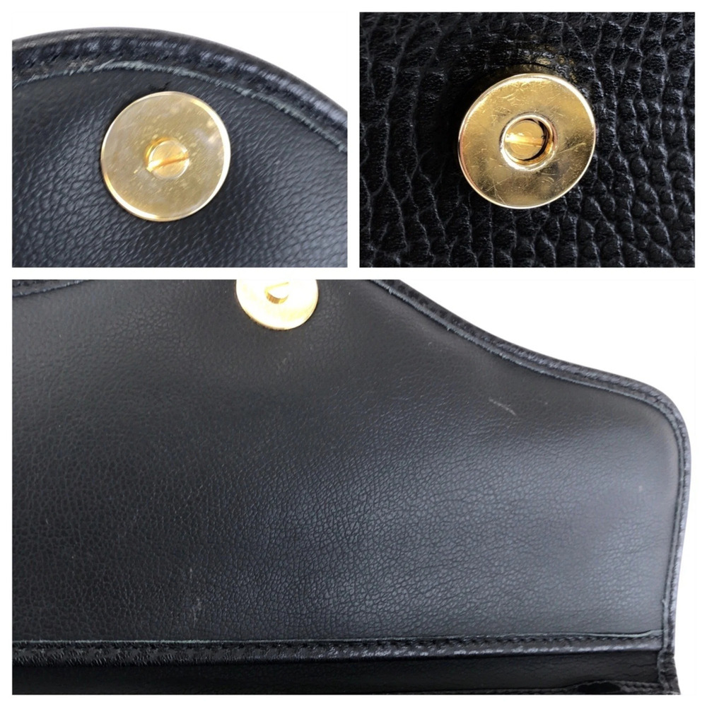 Christian Dior Vintage Black Leather Shoulder Bag/Pouch with Gold Hardware fo... - Picture 5 of 10